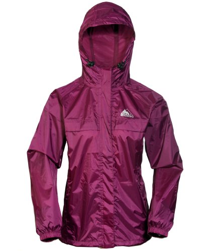 Cox Swain 2-Lagen Damen Outdoor Funktions Regenjacke - 3.000mm Wassersäule -3.000mm Atmungsaktivität, Colour: Berry, Size: S von Cox Swain