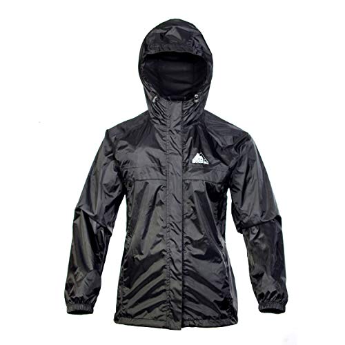 Cox Swain 2-Lagen Damen Outdoor Funktions Regenjacke - 3.000mm Wassersäule -3.000mm Atmungsaktivität, Colour: Black, Size: M von Cox Swain