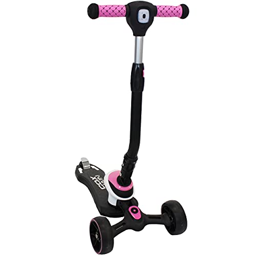 Cox Swain Kinder Roller Scooter FLEX3, Frontlicht, LED Leucht-Rollen, höhenverstellbar, faltbar, Kinder ab 3 Jahren, (Junge, Mädchen), Tretroller von Cox Swain