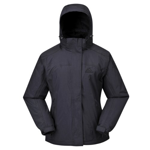 Cox Swain Damen 2-Lagen Outdoor Regenjacke Pure - 5.000mm Wassersäule, Colour: Black, Size: XL von Cox Swain