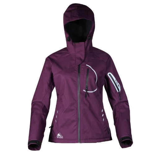 Cox Swain Damen 3-Lagen Outdoor Softshell Jacke Yuki - 15.000mm Wassersäule - 10.000mm atmungsaktiv, Colour: Purple, Size: S von Cox Swain