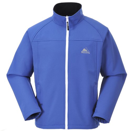 Cox Swain Herren 2-Lagen Outdoor Softshell Jacke Rider, Colour: Blue/White Zipper, Size: S Cox Swain Herren 2-Lagen Outdoor Softshell Jacke Rider, Colour: Blue/White Zipper, Size: S von Cox Swain