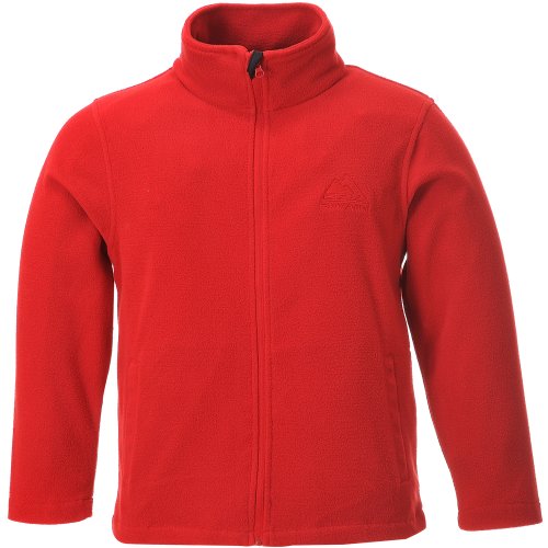 Cox Swain Kinder Fleece Jacke LUNI - Sehr warmes 160g Microfleece mit schönem Stick!, Colour: Red, Size: 11-12 von Cox Swain