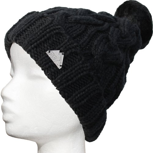 Cox Swain Mütze Zermatt Wintermütze mit Bommel Unisex One Size, Colour: Black von Cox Swain