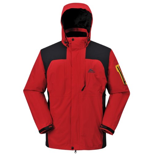 Cox Swain Titanium Herren 2-Lagen Outdoor Funktionsjacke Colorado Titanium 8.000mm Wassersäule, Colour: Red, Size: M von Cox Swain