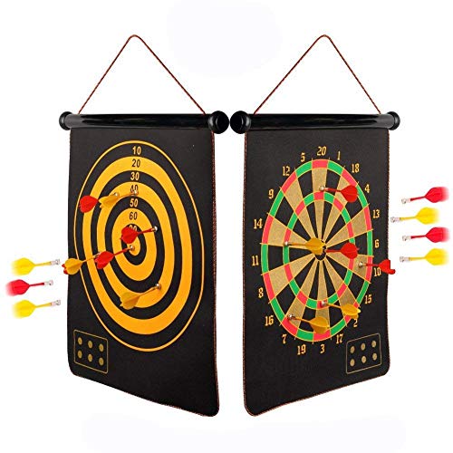 Cozywind Magnetische Dartscheibe Dartboard Dartspiel Set Sicherheit für Kinder Erwachsene Freizeit Sport mit 6 Dartpfeile von Cozywind