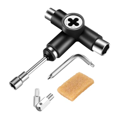Cpolebev Skate Werkzeug Alles in Einem Multifunktions Ratschen Skateboard Werkzeug mit Skateboard Griptape Radiergummi Satz Cpolebev Skate Werkzeug Alles in Einem Multifunktions Ratschen Skateboard Werkzeug mit Skateboard Griptape Radiergummi Satz von Cpolebev