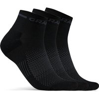 3er Pack CRAFT Core Dry Mid Socken 999000 - black 34-36 von Craft