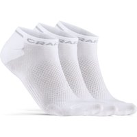 3er Pack CRAFT Core Dry Shaftless Socken 900000 - white 37-39 von Craft