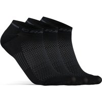 3er Pack CRAFT Core Dry Shaftless Socken 999000 - black 34-36 von Craft