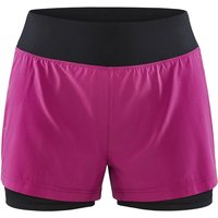 CRAFT ADV Essence 2in1 Trainingsshorts Damen 486000 - roxo L von Craft