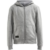 CRAFT Community Kapuzenjacke Kinder 950000 - grey melange 158/164 von Craft