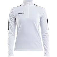 CRAFT Progress 1/2-Zip Trainings-Top Damen 1900 - white L von Craft