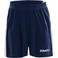 CRAFT Progress Contrast Longer Shorts Kinder 390900 - navy/white 134/140 von Craft