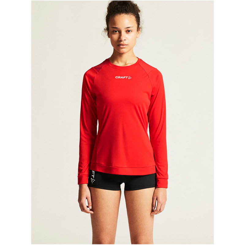 CRAFT Rush 2.0 langarm Trainingsshirt Damen 430000 - bright red S von Craft