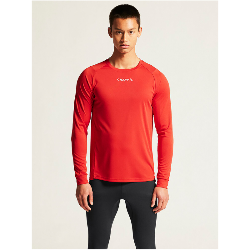 CRAFT Rush 2.0 langarm Trainingsshirt Herren 430000 - bright red XL von Craft