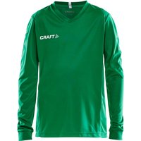 CRAFT Squad Solid langarm Trikot Kinder 1651 - team green 158/164 von Craft