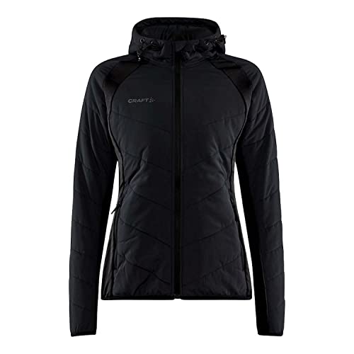 Craft ADV EXPLORE HYBRID JACKET W | Übergangsjacke Damen XS | Black | Leichte, wattierte Jacke mit Jersey-Stretcheinsätzen | Verstellbare Kapuze | Mit Taschen | Leichte Windjacke Damen Craft ADV EXPLORE HYBRID JACKET W | Übergangsjacke Damen XS | Black | Leichte, wattierte Jacke mit Jersey-Stretcheinsätzen | Verstellbare Kapuze | Mit Taschen | Leichte Windjacke Damen von Craft