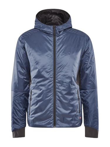 Craft ADV EXPLORE LIGHTWEIGHT JACKET | Leichte Jacke Herren XL | Flow | Packbare Outdoorjacke Herren | PrimaLoft-Isolierung | 2 Reißverschlusstaschen | Kapuze | Stretcheinsätze | Wanderjacke Herren von Craft