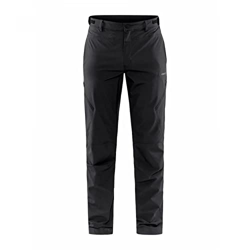 Craft ADV Explore TECH Pants Outdoorhose Herren L | Asphalt | 4-Wege-Stretch | vorgeformte Knie | Verstellbarer Bund | Gesäßtasche mit Reißverschluss | Wanderhose Herren | Funktionshose Herren von Craft