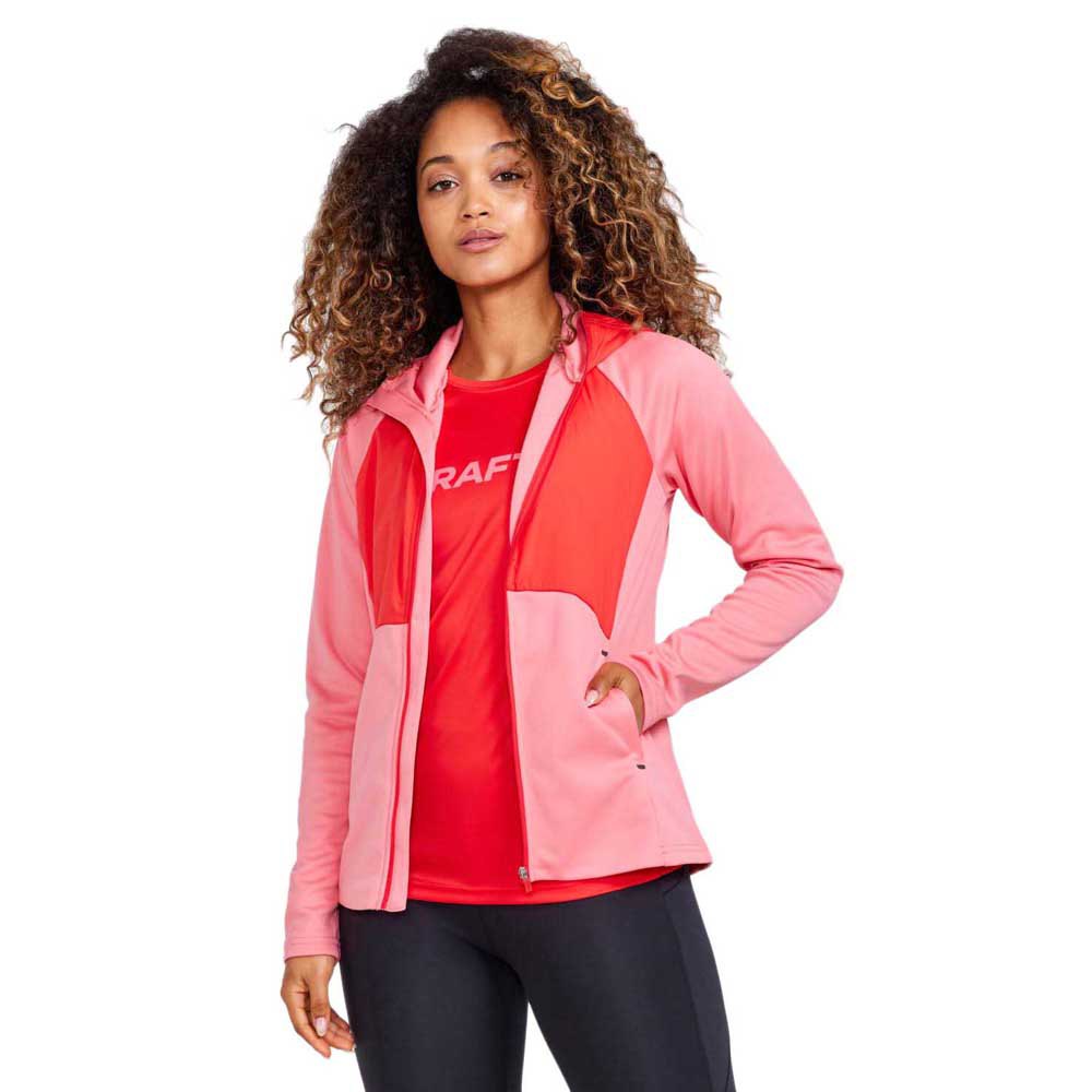 Craft Adv Essence Hood Full Zip Sweatshirt Rosa XS Frau von Craft