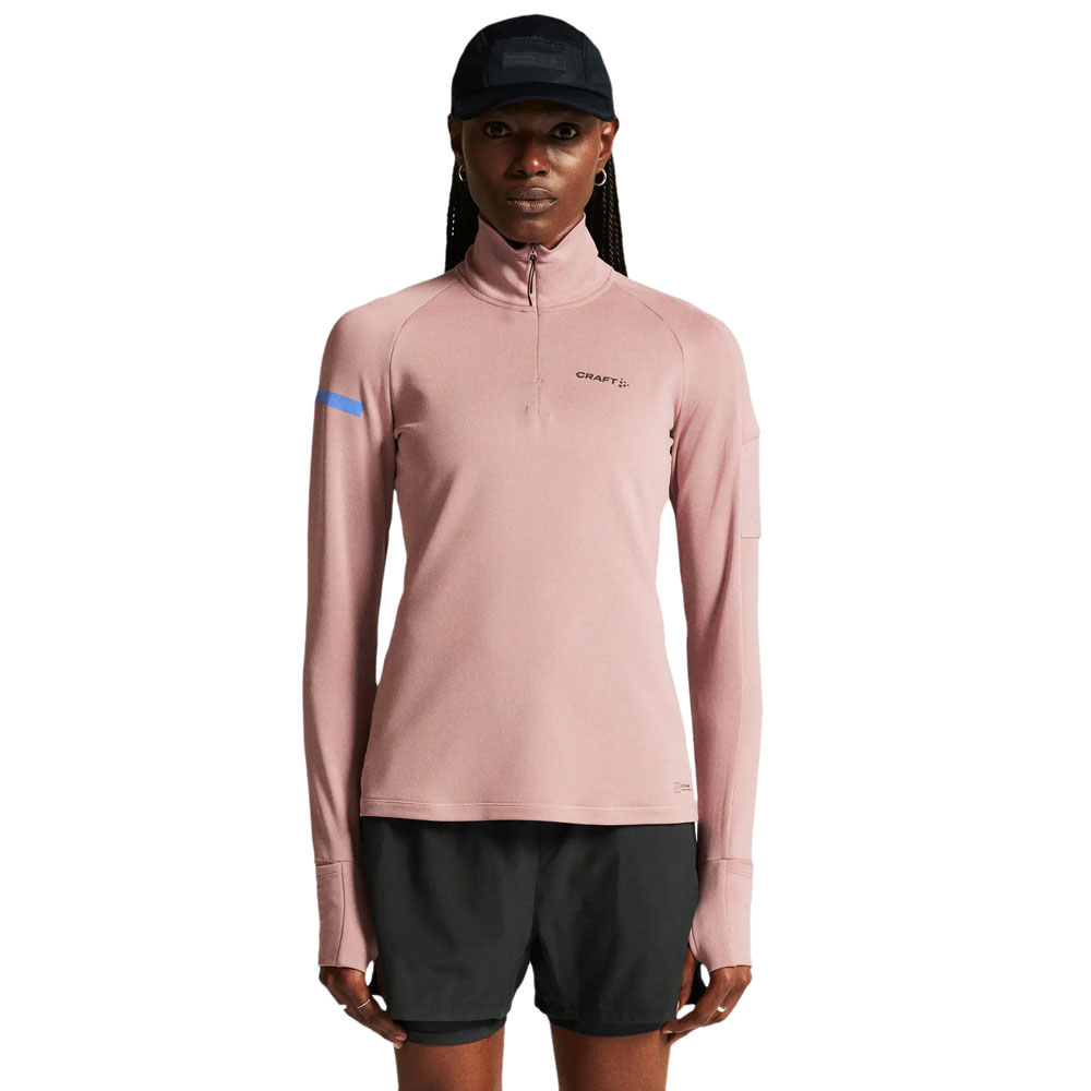 Craft Adv Subz 2 Half Zip Long Sleeve T-shirt Rosa XL Frau von Craft