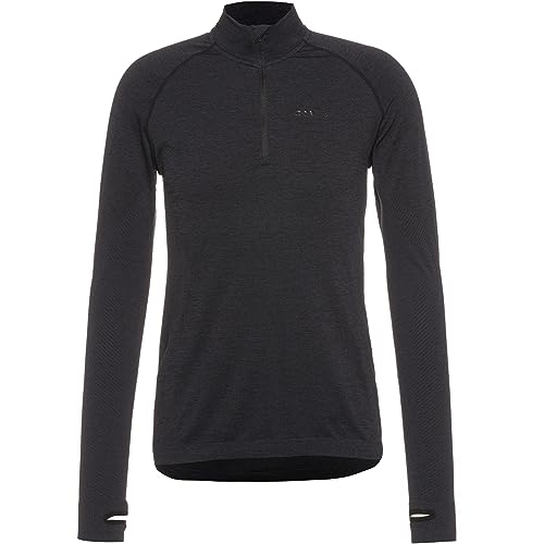 Craft CORE Dry Active Comfort HZ | Baselayer Herren Langarm L | Black | Funktionsshirt Herren für mit effizientem Feuchtigkeitstransport | Half-Zip Sportshirt Herren mit Bodymapping-Technologie von Craft