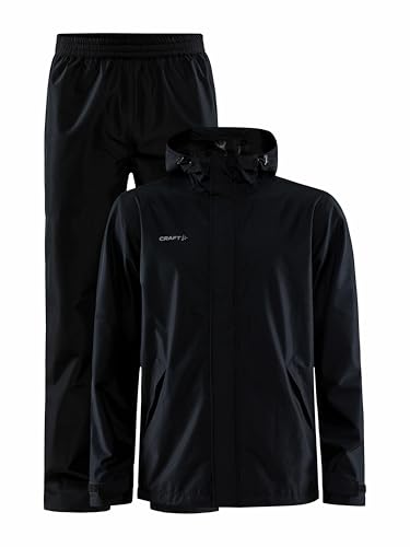 Craft CORE EXPLORE RAIN SET | Regenhose und Regenjacke Herren 4XL | Black | mit Netzfutter, zwei Seitentaschen, verstellbarem Kordelzug an Saum und Kapuze | Wasserdichte Hose Herren und Jacke Craft CORE EXPLORE RAIN SET | Regenhose und Regenjacke Herren 4XL | Black | mit Netzfutter, zwei Seitentaschen, verstellbarem Kordelzug an Saum und Kapuze | Wasserdichte Hose Herren und Jacke von Craft