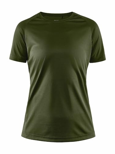 Craft CORE Unify Training Tee | Damen Sportshirt S | Rift | Activewear für Damen aus recyceltem Polyester | Geschwungene Seitennähte | Quick Dry Tshirt Damen | Funktionsshirt Damen von Craft