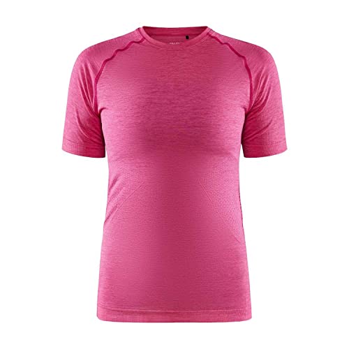 Craft CORE Dry Active Comfort SS | Sportshirt Damen L | Fame | Baselayer Funktionsshirt Damen mit effizientem Feuchtigkeitstransport | Hält warm | Mit Bodymapping Technologie Craft CORE Dry Active Comfort SS | Sportshirt Damen L | Fame | Baselayer Funktionsshirt Damen mit effizientem Feuchtigkeitstransport | Hält warm | Mit Bodymapping Technologie von Craft