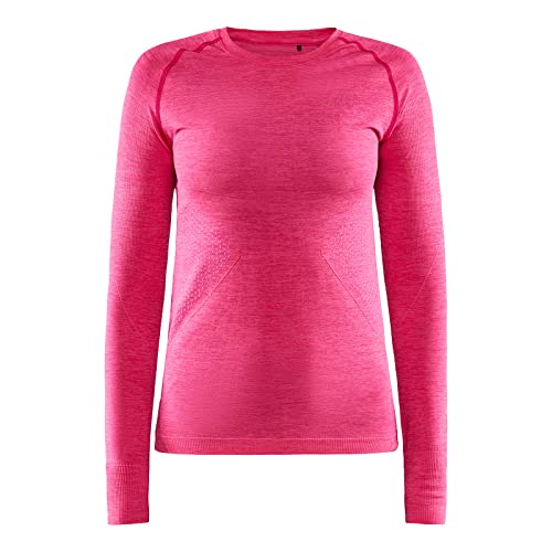 Craft CORE Dry Active Comfort LS | Sportshirt Damen L | Fame | Baselayer Funktionsshirt Damen mit effizientem Feuchtigkeitstransport | Hält warm | Mit Bodymapping Technologie Craft CORE Dry Active Comfort LS | Sportshirt Damen L | Fame | Baselayer Funktionsshirt Damen mit effizientem Feuchtigkeitstransport | Hält warm | Mit Bodymapping Technologie von Craft