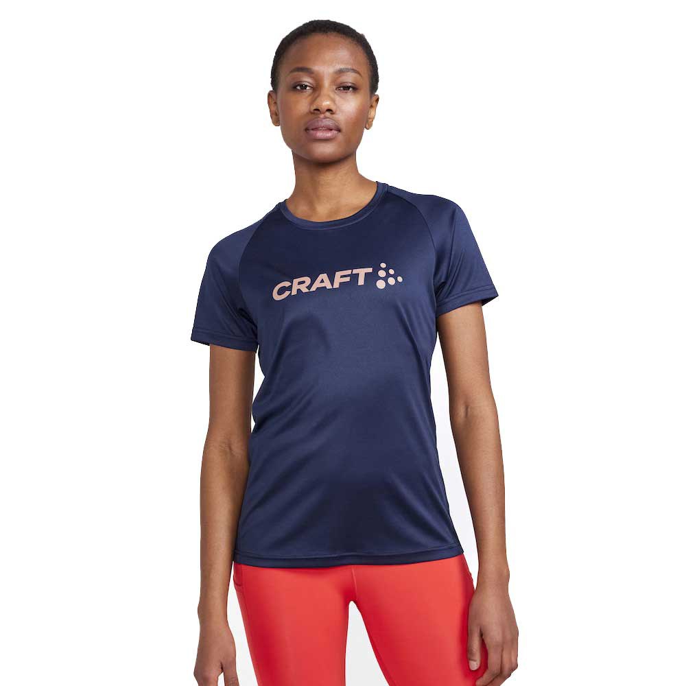 Craft Core Essence Logo Short Sleeve T-shirt Blau XS Frau von Craft