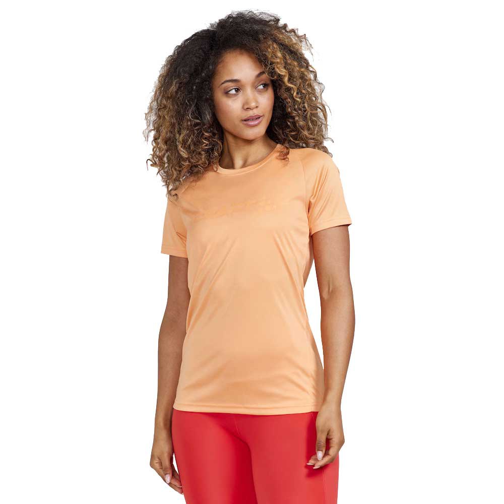 Craft Core Essence Logo Short Sleeve T-shirt Orange S Frau von Craft