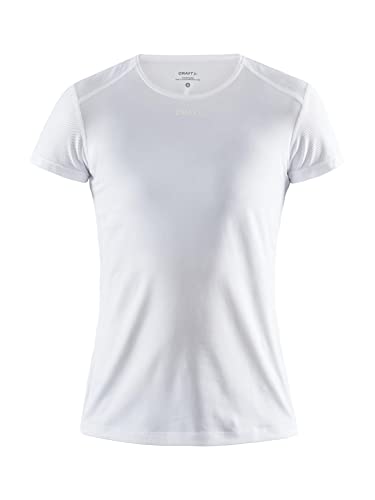 Craft Damen ADV Essence Ss Slim Tee T-Shirt, White, S von Craft