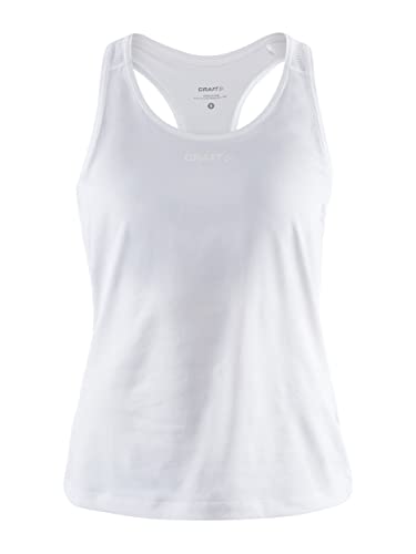 Craft Damen ADV Essence Singlet Trägershirt, White, XL Craft Damen ADV Essence Singlet Trägershirt, White, XL von Craft
