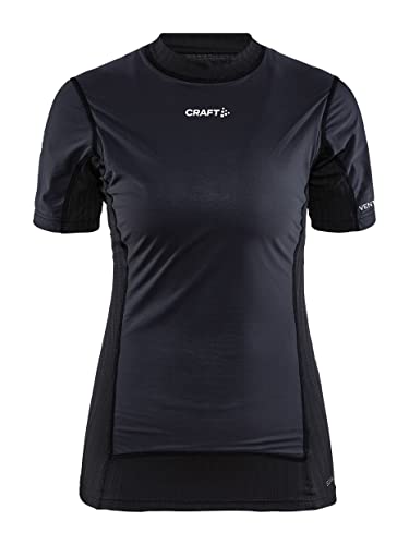 Craft Damen Active Extreme X Wind Ss W Oberteile, Schwarz/Granit, XS von Craft