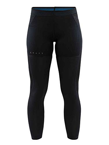 Craft Damen Charge Mesh Tight-Schwarz, Silber Hosen, XL Craft Damen Charge Mesh Tight-Schwarz, Silber Hosen, XL von Craft