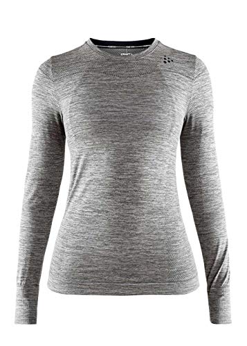 Craft Damen Fuseknit Comfort Longsleeve, dk Grey Melange, XL Craft Damen Fuseknit Comfort Longsleeve, dk Grey Melange, XL von Craft