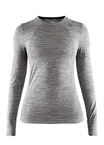 Craft Damen Fuseknit Comfort Longsleeve, dk Grey Melange, XL von Craft