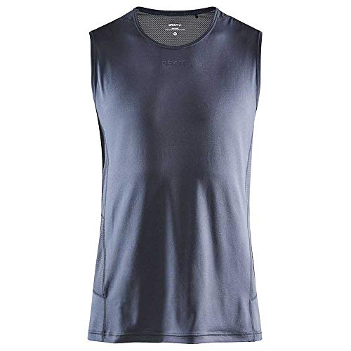 Craft Herren ADV Essence Sl Tee T-Shirt, Asphalt, XL Craft Herren ADV Essence Sl Tee T-Shirt, Asphalt, XL von Craft
