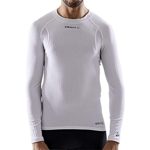 Craft Active Extreme X CN LS Baselayer Herren, S, Weiß, Activewear für Herren Langarm, Waffelstrick-Design, Temperaturmanagement, für kalte Temperaturen, recyceltes Polyester Craft Active Extreme X CN LS Baselayer Herren, S, Weiß, Activewear für Herren Langarm, Waffelstrick-Design, Temperaturmanagement, für kalte Temperaturen, recyceltes Polyester von Craft