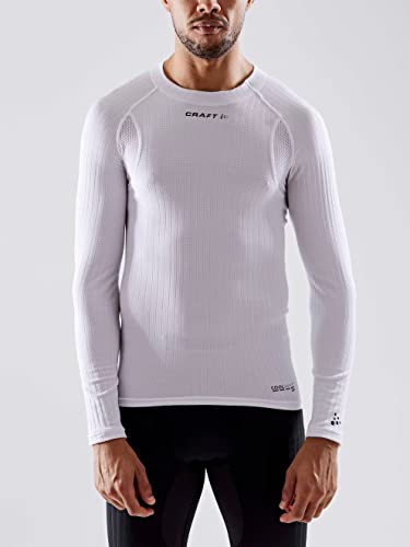 Craft Active Extreme X CN LS Baselayer Herren, XL, Weiß, Activewear für Herren Langarm, Waffelstrick-Design, Temperaturmanagement, für kalte Temperaturen, recyceltes Polyester Craft Active Extreme X CN LS Baselayer Herren, XL, Weiß, Activewear für Herren Langarm, Waffelstrick-Design, Temperaturmanagement, für kalte Temperaturen, recyceltes Polyester von Craft