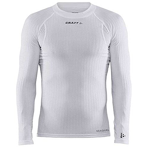 Craft Active Extreme X CN LS Baselayer Herren, L, Weiß, Activewear für Herren Langarm, Waffelstrick-Design, Temperaturmanagement, für kalte Temperaturen, recyceltes Polyester Craft Active Extreme X CN LS Baselayer Herren, L, Weiß, Activewear für Herren Langarm, Waffelstrick-Design, Temperaturmanagement, für kalte Temperaturen, recyceltes Polyester von Craft