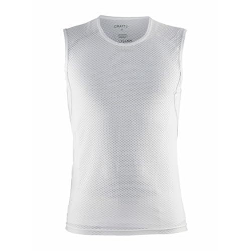 Craft Cool Mesh Superlight SL M | Funktionsshirt Herren ärmellos | Gr. XS, Weiß | Mesh Top | perfekte Belüftung & Kühlung | superleichte Activewear für Herren | Baselayer Herren Craft Cool Mesh Superlight SL M | Funktionsshirt Herren ärmellos | Gr. XS, Weiß | Mesh Top | perfekte Belüftung & Kühlung | superleichte Activewear für Herren | Baselayer Herren von Craft