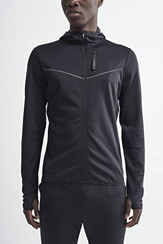 Craft Herren Eaze Fz Sweat Hood Jkt M Black M Jacke, Schwarz, M EU von Craft