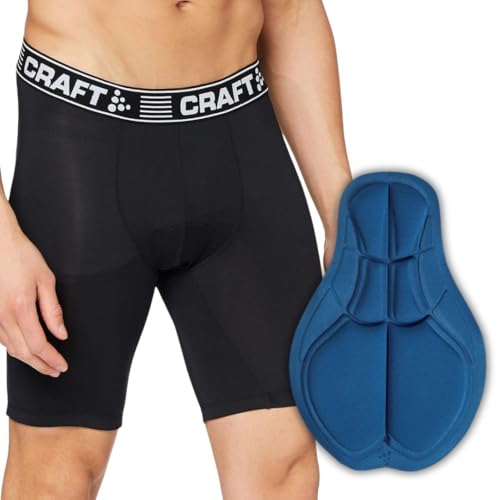 Craft Herren Radunterhose Greatness Bike Shorts M bl/White M, Black/White, M, 1905034-9900-5 von Craft