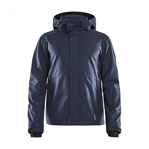 Craft MOUNTAIN Jacket | Herren Winterjacke M | Dark Navy Melange | Wind- und Wasserdicht | Hoher Kragen und abnehmbare Kapuze | Regenjacke Herren wasserdicht | Skijacke Herren Craft MOUNTAIN Jacket | Herren Winterjacke M | Dark Navy Melange | Wind- und Wasserdicht | Hoher Kragen und abnehmbare Kapuze | Regenjacke Herren wasserdicht | Skijacke Herren von Craft