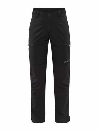 Craft PRO Explore Hiking Pant | Outdoorhose Damen M | Black | 2 & 4-Wege-Stretchmaterial | Reißverschlusstaschen | Quick Dry Wanderhose Damen | Trekkinghose Damen von Craft