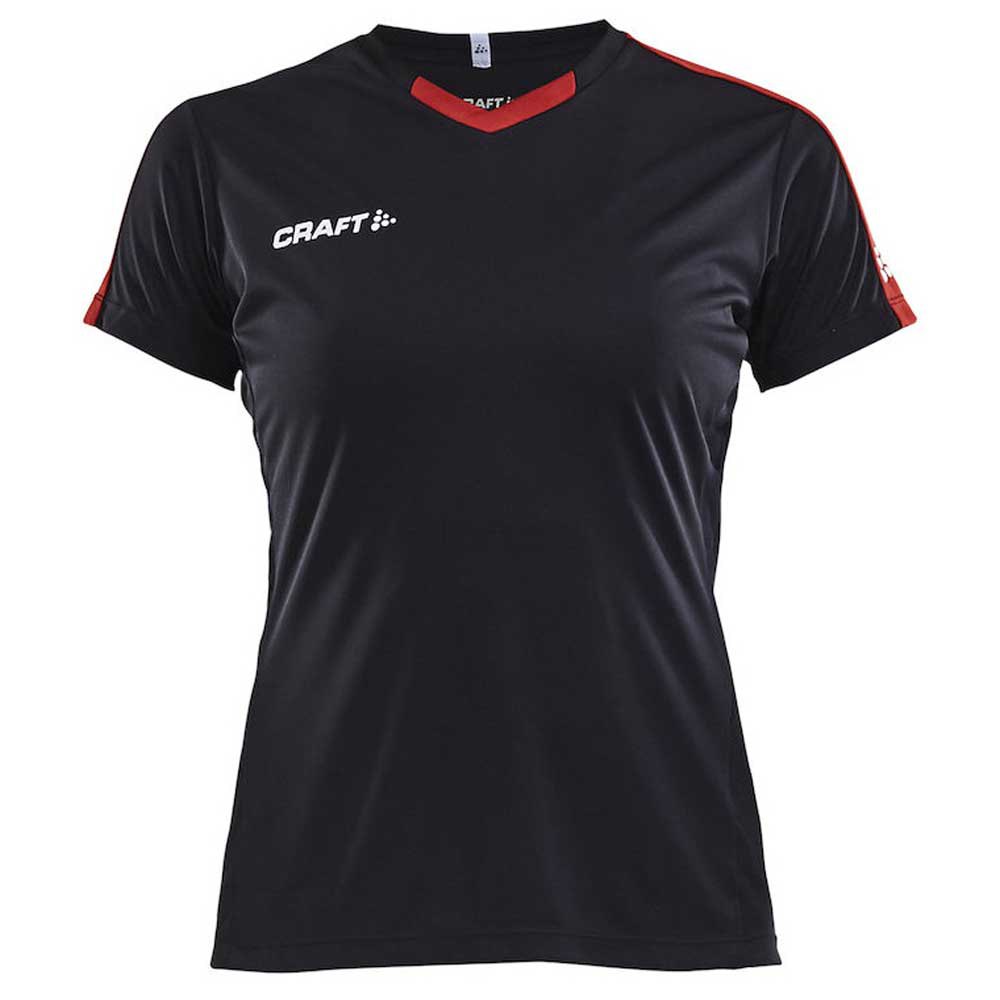 Craft Progress Contrast Short Sleeve T-shirt Schwarz XL Frau von Craft