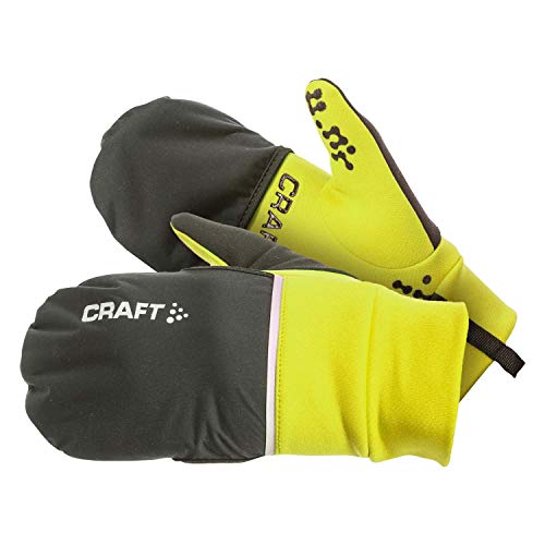 Craft Radhandschuh Lang 2 In 1 Hybrid Weather Gloves, Flumino/Black, S Craft Radhandschuh Lang 2 In 1 Hybrid Weather Gloves, Flumino/Black, S von Craft